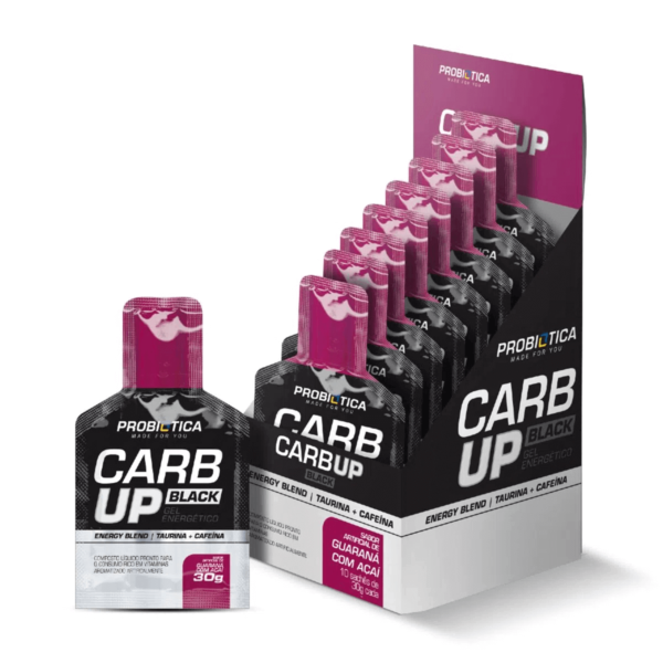 Carbogel Carb Up Gel Black - Probiótica - Guaraná Com Açaí