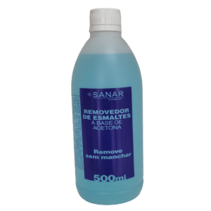 Removedor Esmalte Unha Sanar com Acetona 500 ml