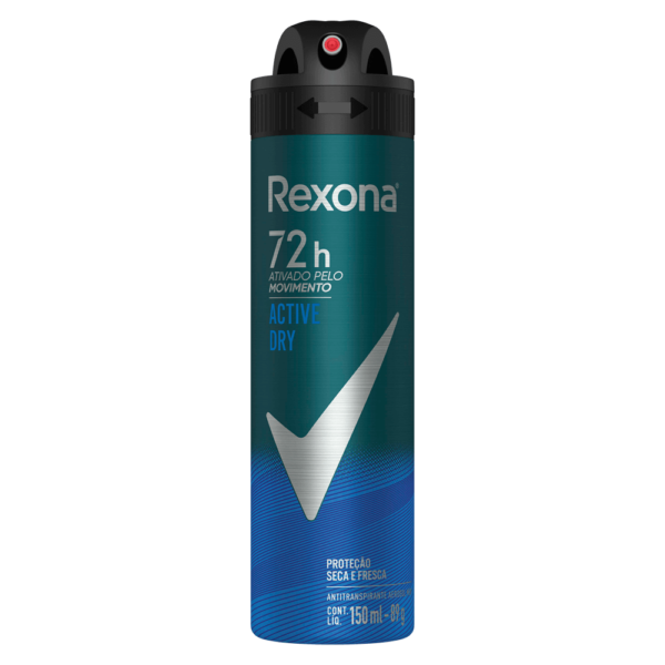 Antitranspirante Rexona Masculino Aerosol Active Dry 150ml